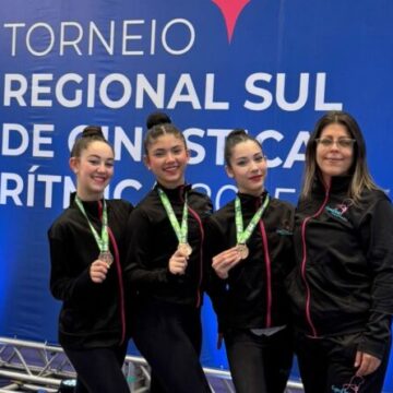 Equipe de Tubarão conquista classificação histórica em torneio regional de ginástica rítmica