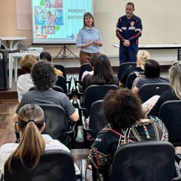 Samu realiza capacitação de primeiros socorros na Assistência Social para a equipe do Serviço de Acolhimento