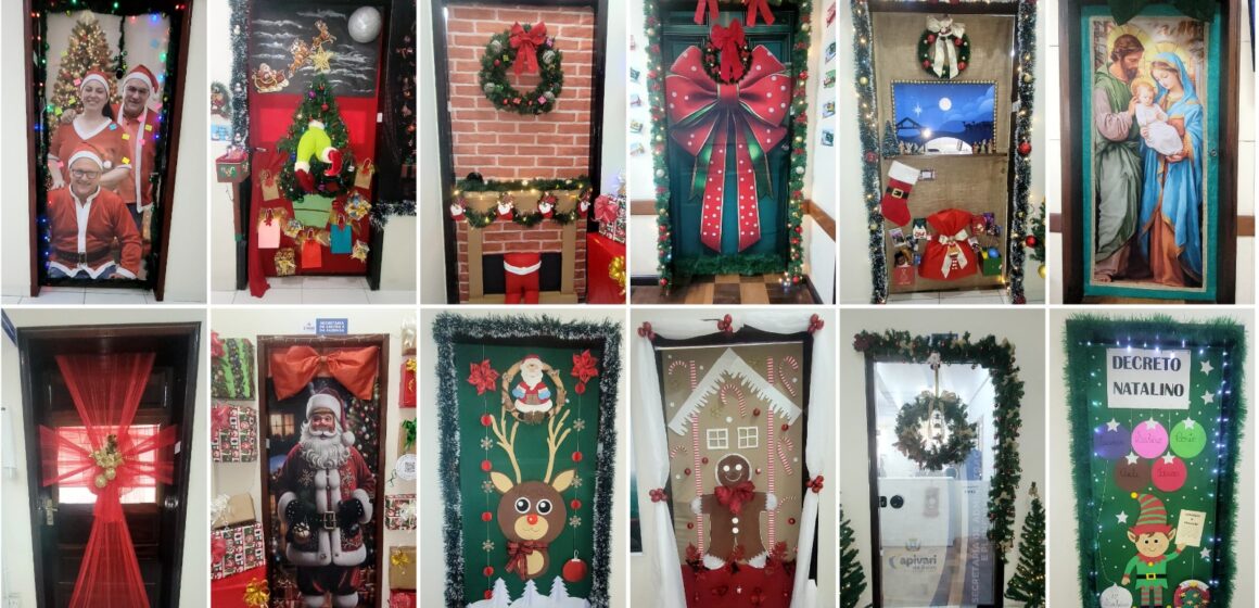 Concurso de portas natalinas movimenta prefeitura de Capivari de Baixo
