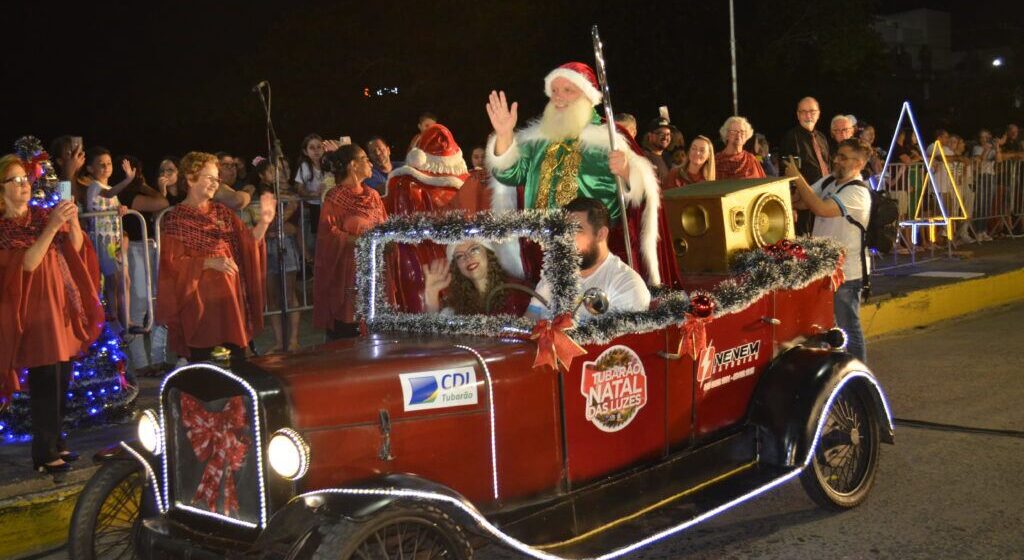 Chegada do Papai Noel promete encantar Tubarão com desfile e atrações especiais