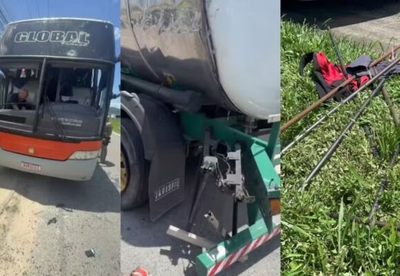 Briga entre torcidas de Santos e Internacional em SC tem 10 presos e fecha BR-101