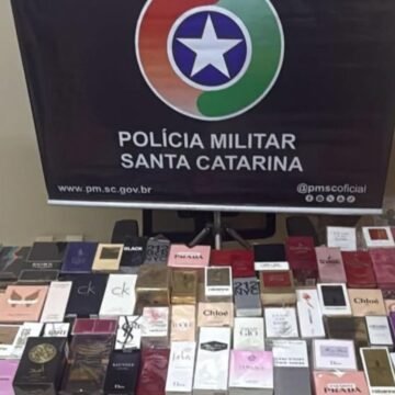 Ação conjunta prende casal suspeito de furtos e recupera perfumes em Garopaba