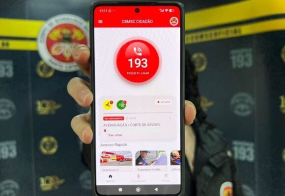 CBMSC passa a receber chamadas de emergência pelo aplicativo, mesmo sem sinal de telefonia