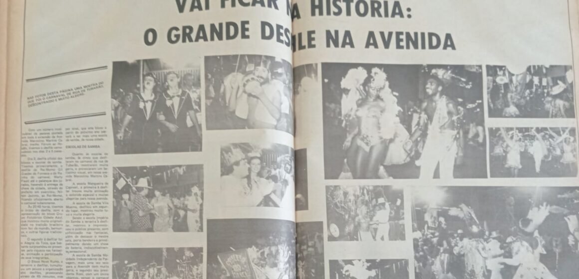 Tubarão digitaliza LP histórico e resgata a memória do Carnaval de 1985 Tubarão digitaliza LP histórico e resgata a memória do Carnaval de 1985