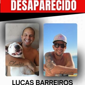Desaparecimento de Lucas Barreiros, de Tubarão, completa 31 dias e família faz apelo por informações