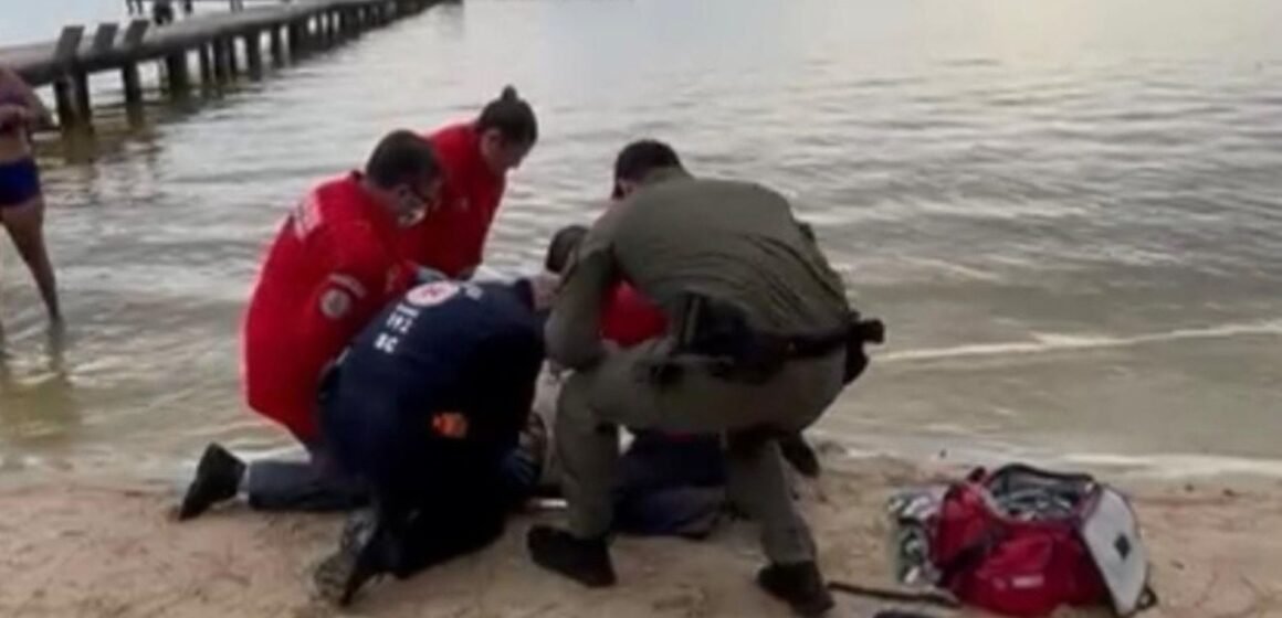 Mergulho em lagoa termina com banhista gravemente ferido na região