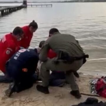 Mergulho em lagoa termina com banhista gravemente ferido na região