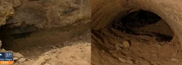 Túneis pré-históricos de 10 mil anos são descobertos durante obra no Sul de SC