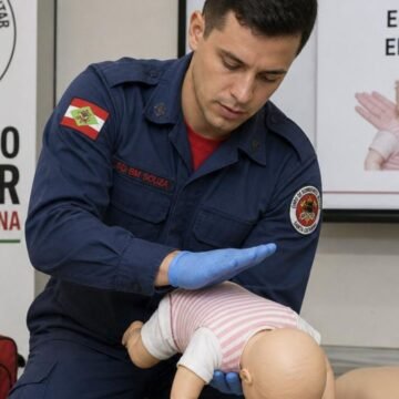 Bombeiros de Tubarão oferecem curso gratuito de primeiros socorros para pais e gestantes