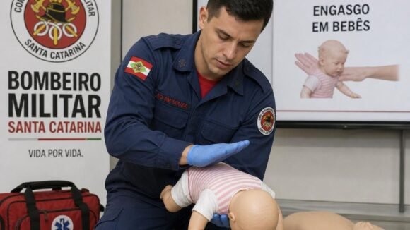 Bombeiros de Tubarão oferecem curso gratuito de primeiros socorros para pais e gestantes