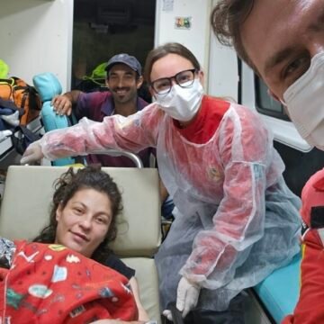 Bebê nasce em ambulância durante atendimento dos bombeiros em Jaguaruna