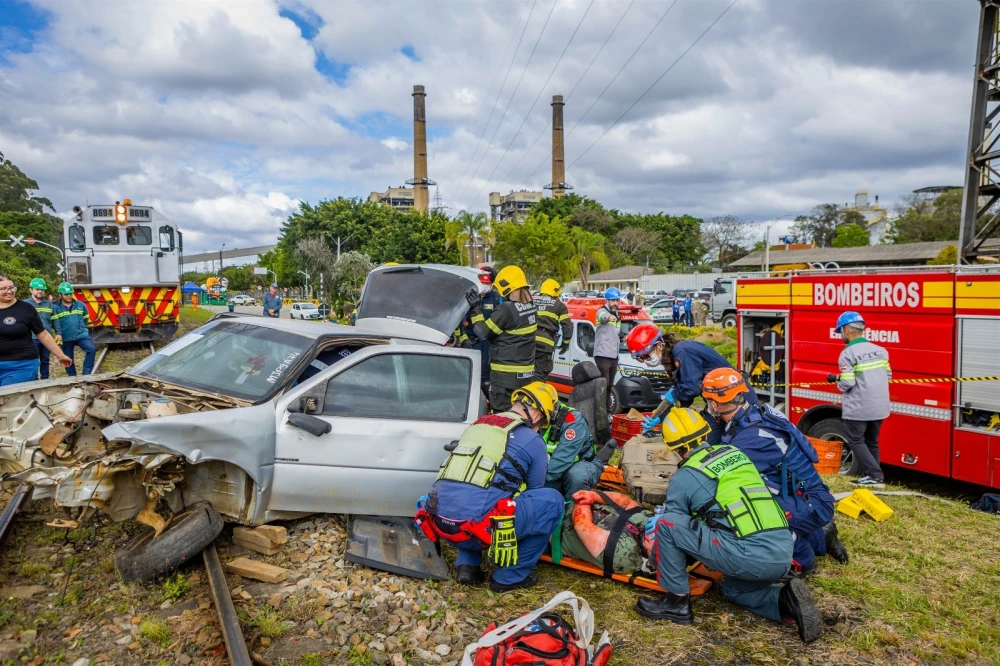 FTC realiza primeiro simulado de acidente rodoferroviário em Imbituba nesta quinta-feira